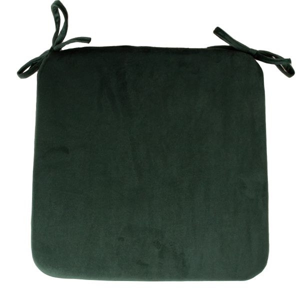 Krēsla pārseg VELVET 39x39x2,5cm, tumši zaļa