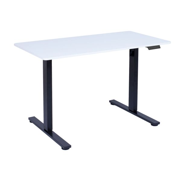 Desk ERGO FIT with 1 motor 120x60xH71,5-116cm, white/black