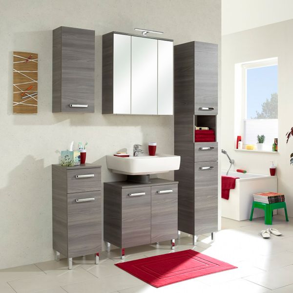 Bathroom set 912 dark grey, LED