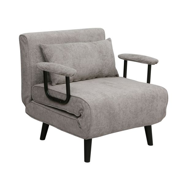 Armchair bed  HANNES 76,5x84xH81cm, grey