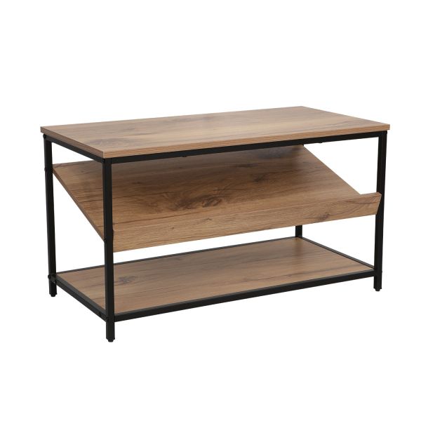 Apavu plaukts DIMITRA 80x40xH45cm, veclaicīgs/melns