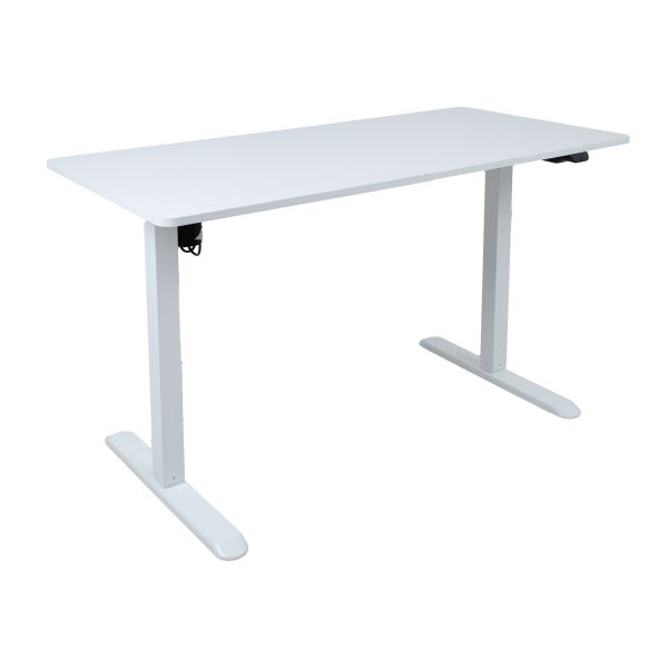 Desk ERGO LIGHT with 1 motor 120x60xH73-118cm, white
