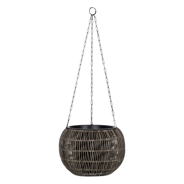 Piekarināms puķupods WICKER D32xH22cm, pelēks