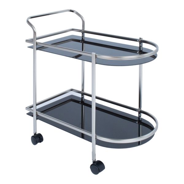 Serving cart GERTU black/nickel