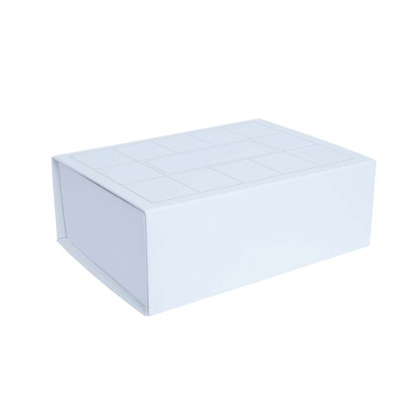 Paper box TRUDY 20x14x7cm foldable, white
