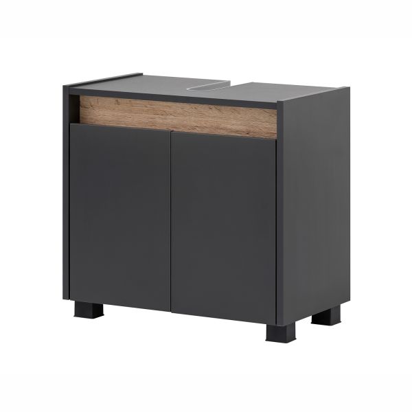 Izlietnes skapītis COSMO 57x33xH55cm, antracīts