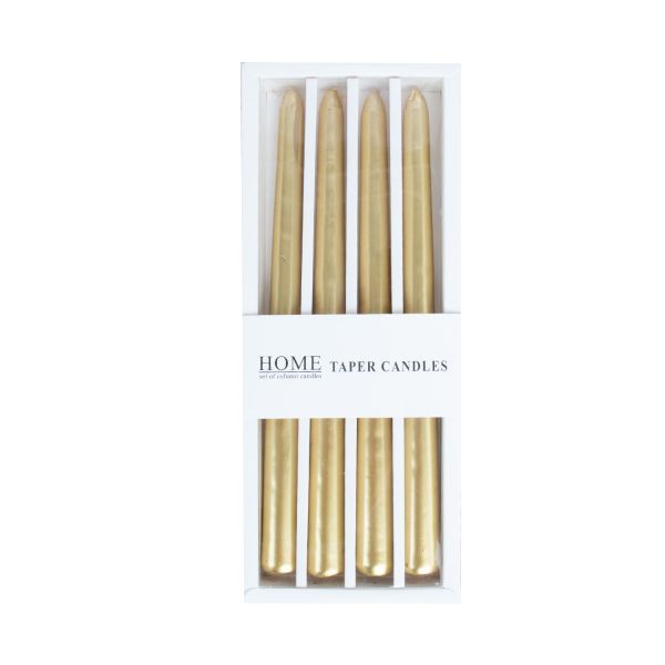 Svece CAROLA 25cm zelta pērle