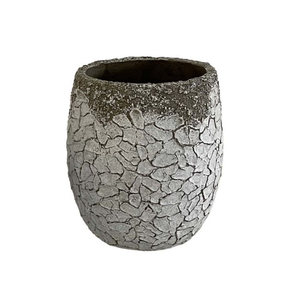 Puķu pods SUNNY DESERT D24xH29cm balts