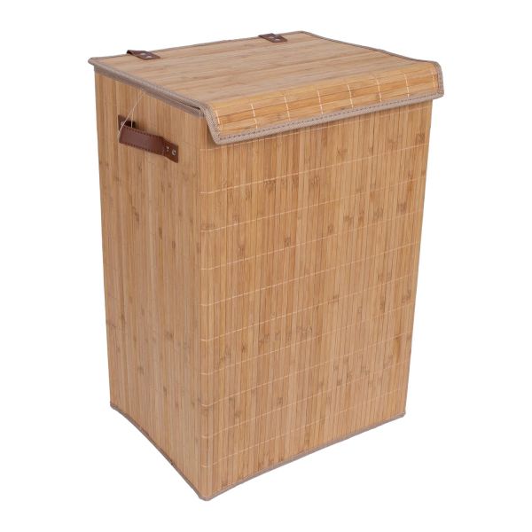 Veļas grozs MAX BAMBOO 40x30xH60cm, ar vāku