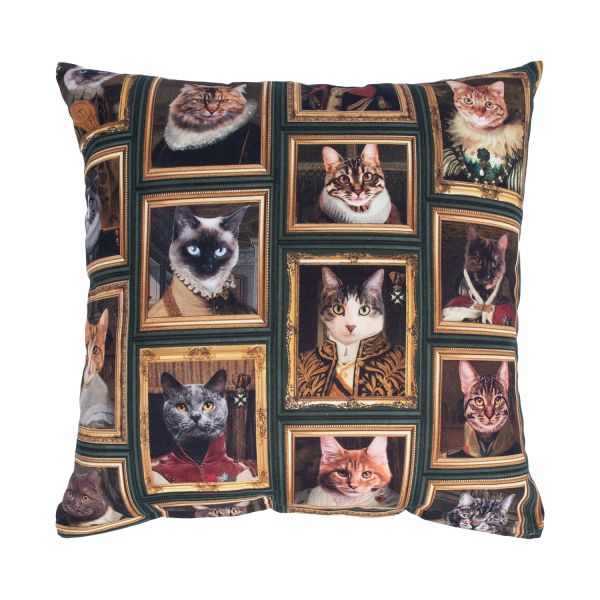 Pillow HOLLY 45x45cm, cats in a frame