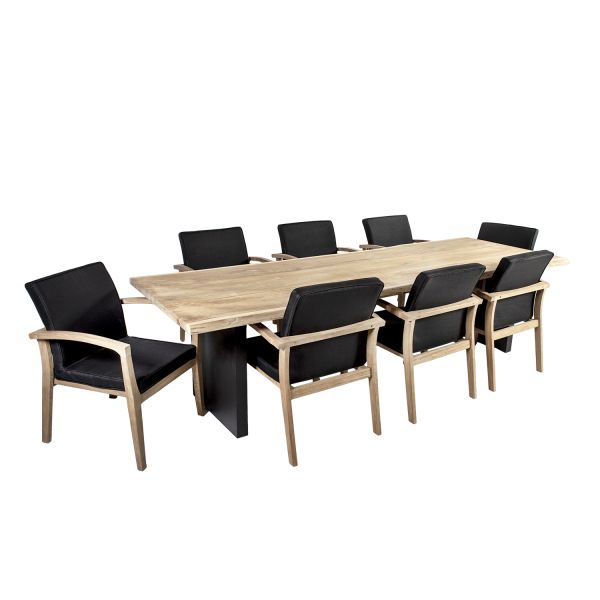 Dining set ROYAL with 8 chairs