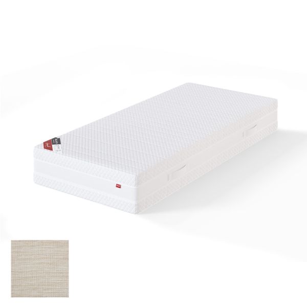 Atsperu matracis BLACK MULTIPOCKET MANGO 90x200cm, mīksts, gaiši bēšs