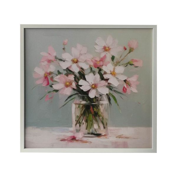 Wall art WALLY 40x40cm, bouquet of flowers