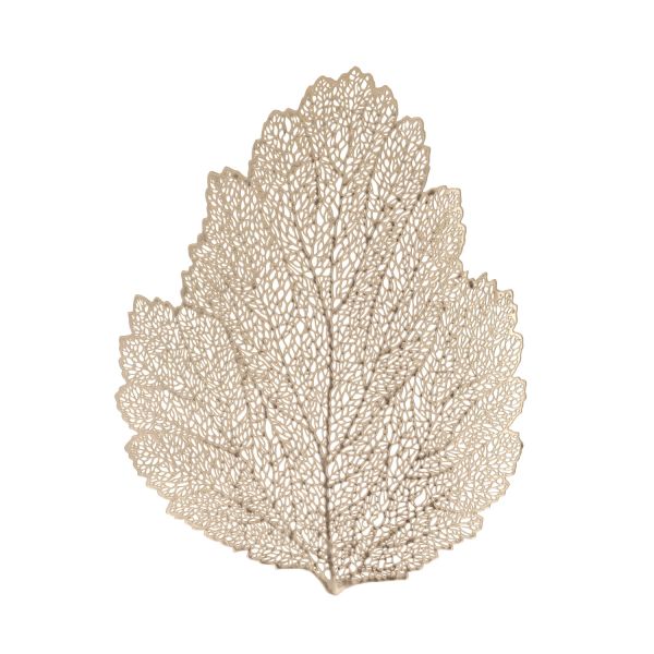 Galda sedziņa BIG LEAF, 36x45cm, zelts