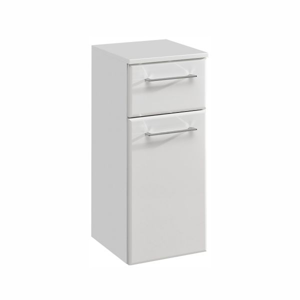 Lower bathroom cabinet 376, 30x33xH72cm, white gloss