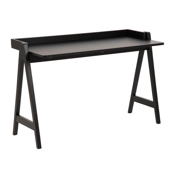 Desk MISO 126x51xH80cm, black stained oak