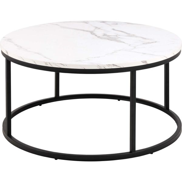 Coffee table SPIRO D80xH40cm, white