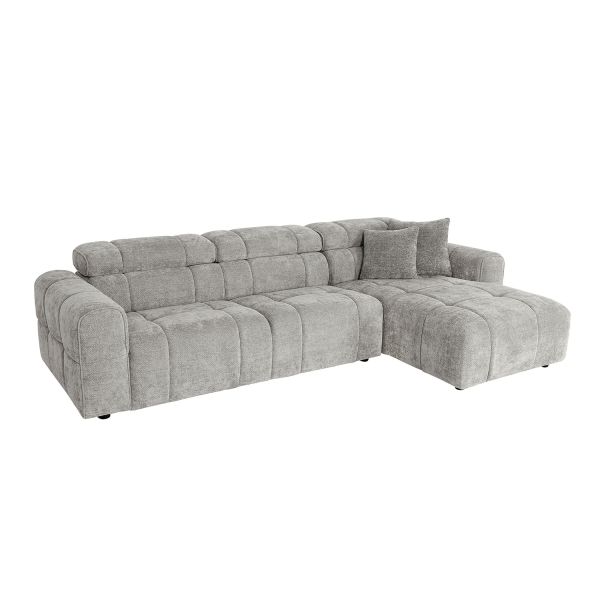Corner sofa BELISMA RC, grey