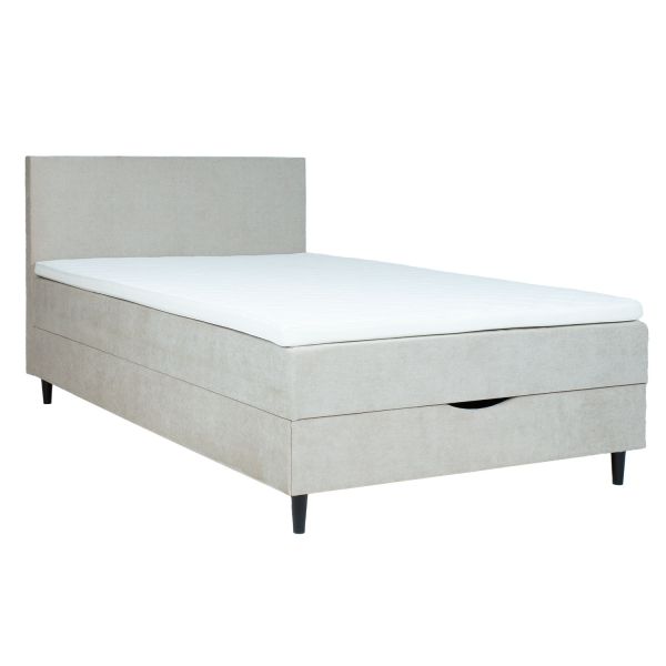 Continental bed LAARA 140x200cm, dark beige