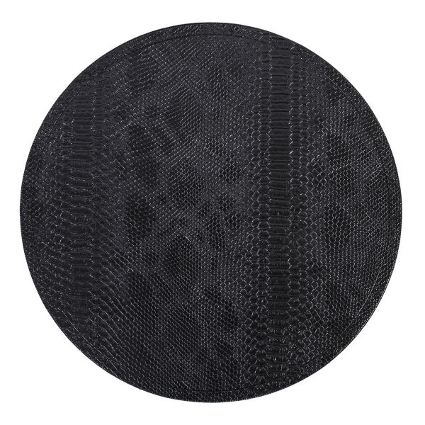 Placemat BOA D38cm, black snake