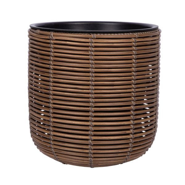 Puķu pods WICKER D35xH36cm, brūns