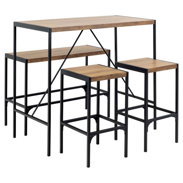 Bāra galds BAHAMAS 120x60xH105cm, dabīgs