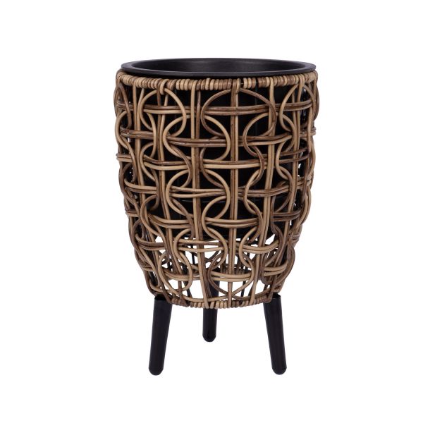 Puķu pods WICKER 21x21xH32cm, brūns