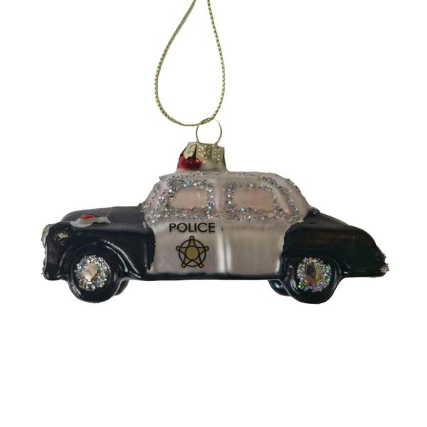 Christmas ornament JOY POLICE 10.5cm, glass
