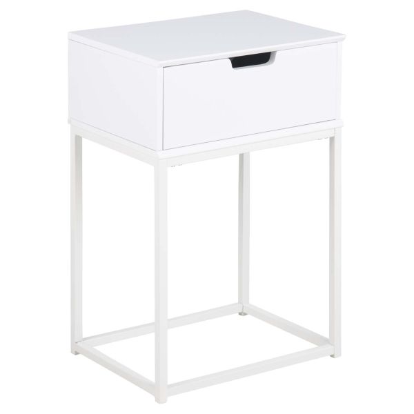 Bedside table MITRA white