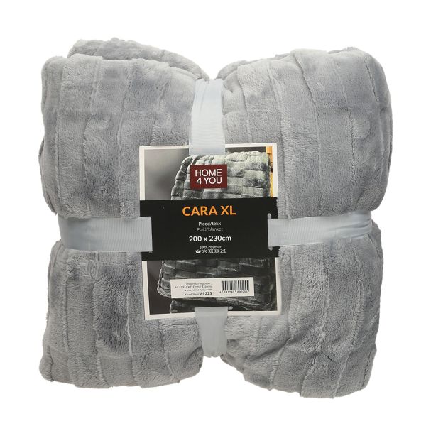 Plaid CARA XL 200x230cm, grey