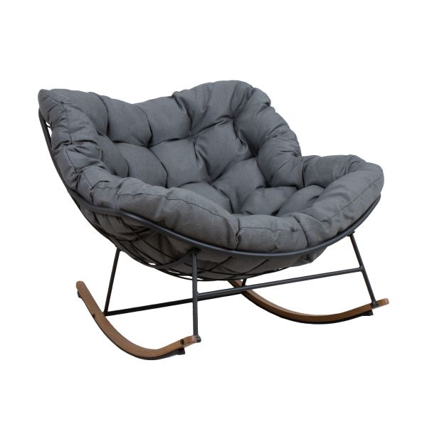 Rocking chair ROYAL dark grey
