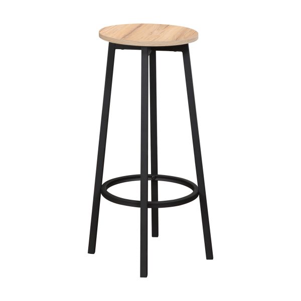 Bar stool HANNES 38x38xH70cm, rustic melamine