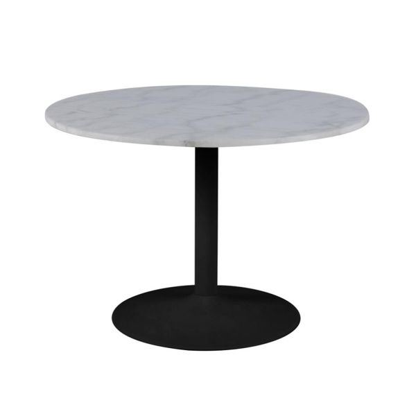 Dining table TARIFA D110xH75cm, white marble