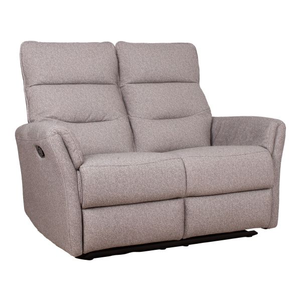 Recliner sofa BOWERS 2-seater with manual mechanism, beige