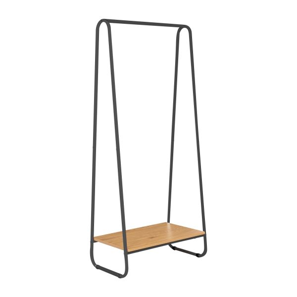 Drēbju pakaramais HEDVIG 60x40xH150cm, osis/melns