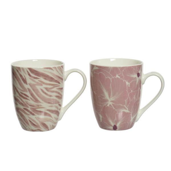 Mug SEFIR H10cm, pink, mix