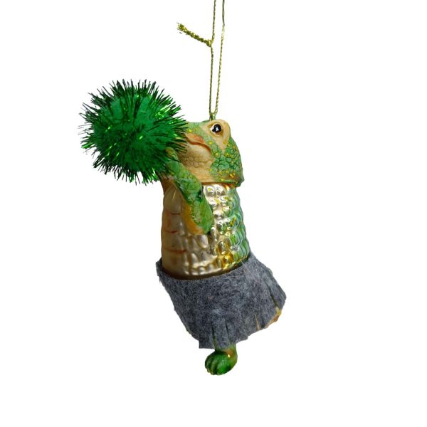 Christmas ornament JOY CROCODILE 10.5cm, glass