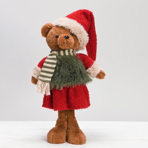 Decoration FUN SANDRA H40cm, bear, girl