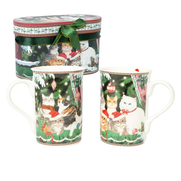 Mugs MIA CATS H10,5cm 300ml 2pcs in a gift box