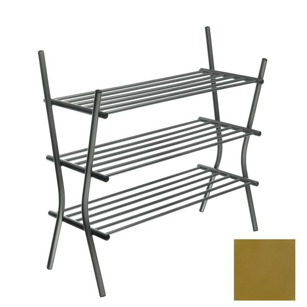 Kurpju plaukts ZEBRA 3, 75x69x28cm, zelta