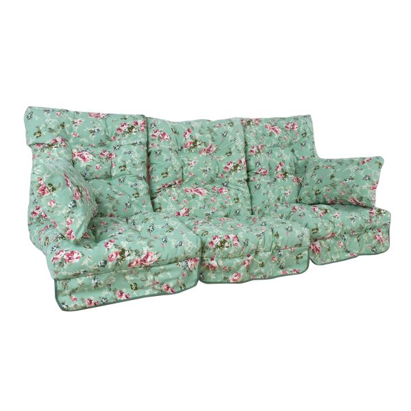 Cushions for swings ROMA 108x56x10cm, 3pcs, roses