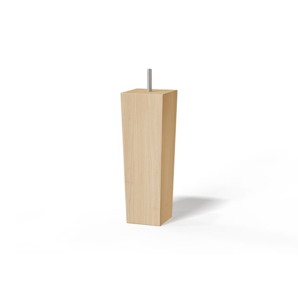 Koka kāja koniska H18cm, 4gab, eļļots ozols