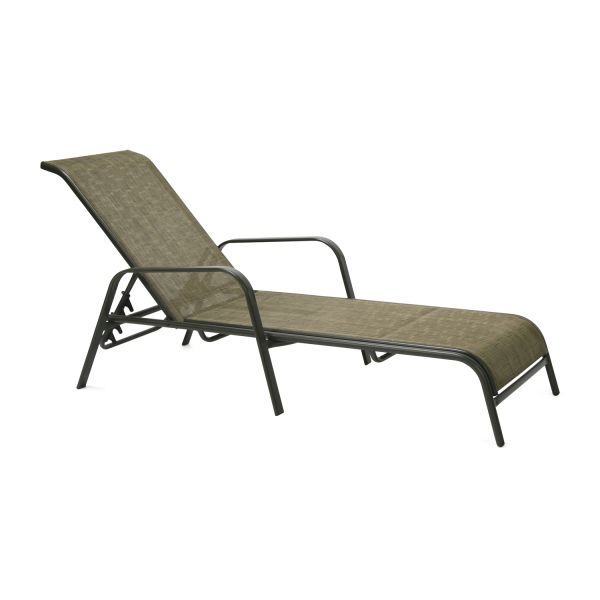 Deck chair DUBLIN golden brown