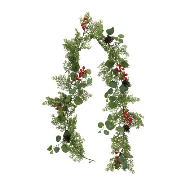 Mākslīgā augu virtene GRENLANDE 1,8m eikalipts