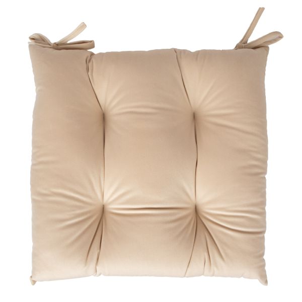 Krēsla spilvens VELVET NEW 40x40cm, gaiši smilškrāsa