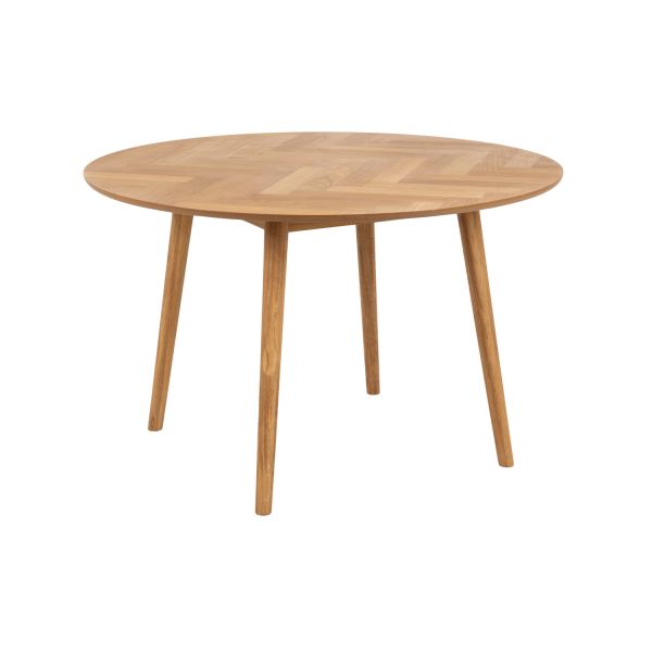 Ēdamgalds NAGANO D120xH75cm, skujiņas dizaina ozols