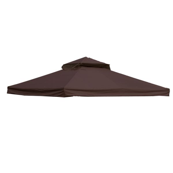 Roof cover for gazebo LEGEND 2,91x2,91m, brown