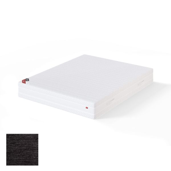 Spring mattress BLACK MULTIPOCKET VERANO 160x200cm, firm, dark grey