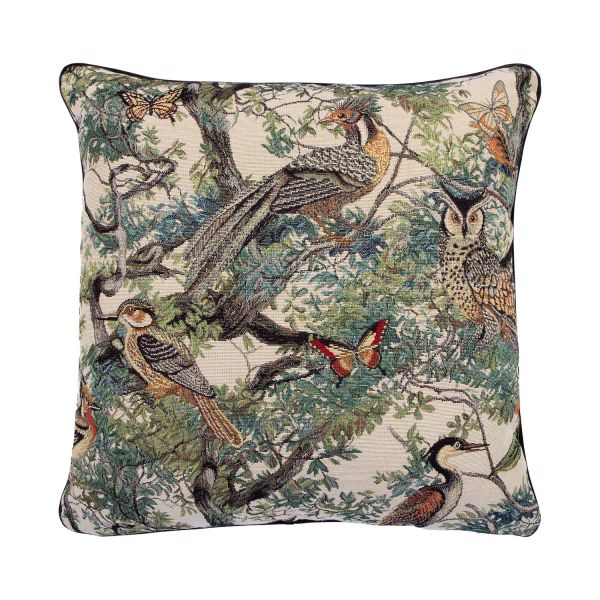 Pillow HOLLY 45x45cm, birds in the forest