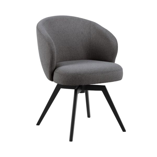 Обеденный стул с подлокотниками DARLENE серый